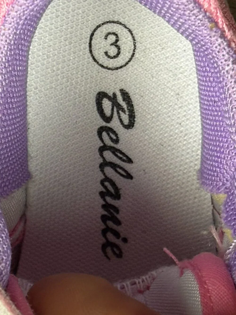 Toddler Girls Bellanie Pink Athletic Sneakers Size 3 Needs Cleaning